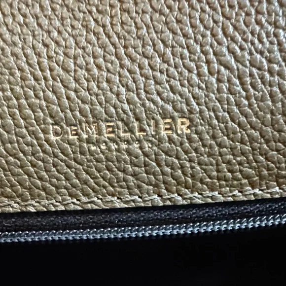 DeMellier Khaki Leather Crossbody Bag - Picture 3 of 3